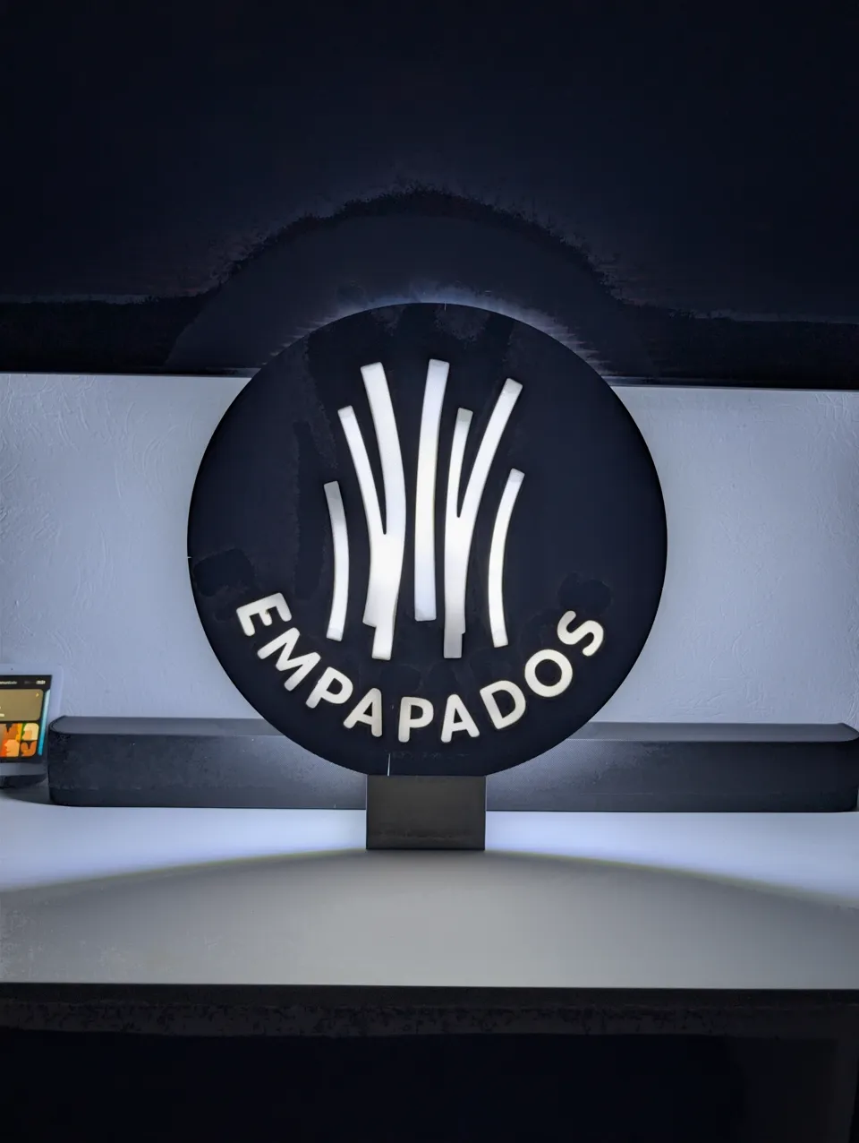 Letrero Empapados · fotografía real 3